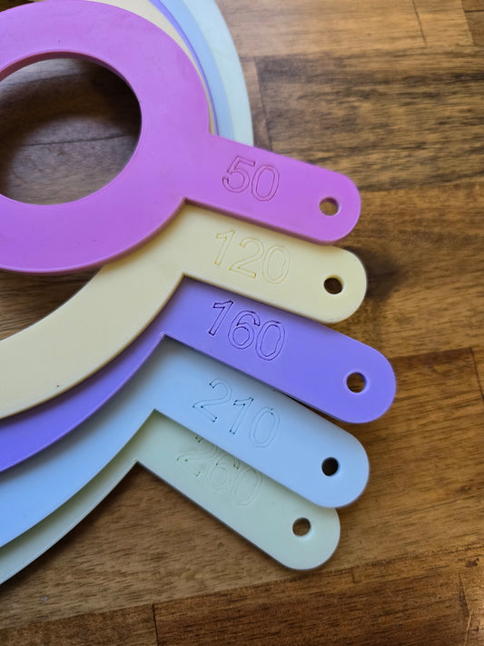 Bloom Sizing Rings Solid and Mixed Colours